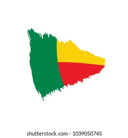 Benin flag, vector illustration