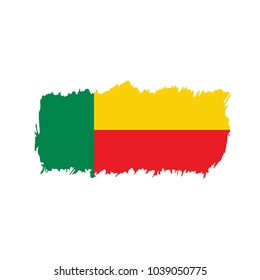 Benin flag, vector illustration