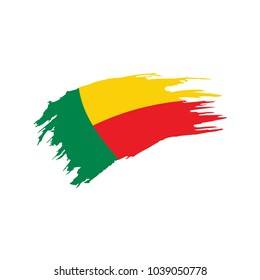 Benin flag, vector illustration