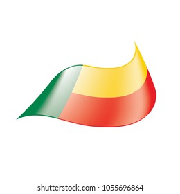 Benin flag, vector illustration