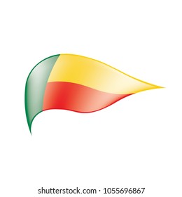 Benin flag, vector illustration
