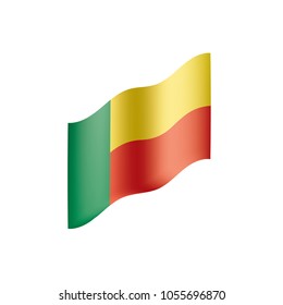 Benin flag, vector illustration