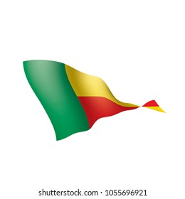 Benin flag, vector illustration