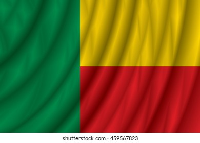 Benin flag vector illustration.