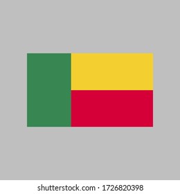 Benin flag vector illustration in high quality for ui and ux, website or mobile application