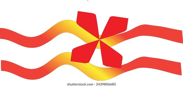 Bandera de Benín, ilustración vectorial sobre fondo blanco