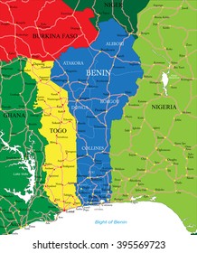 Benin map