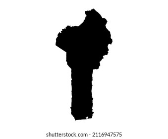 Benin map isolated  on png or transparent  background,Symbol of Benin, template for banner,card,advertising, magazine, and business matching country poster, vector illustration 