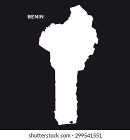 Benin map vector