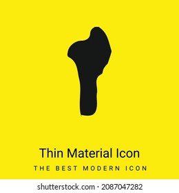 Icono mínimo de material amarillo brillante en Benín