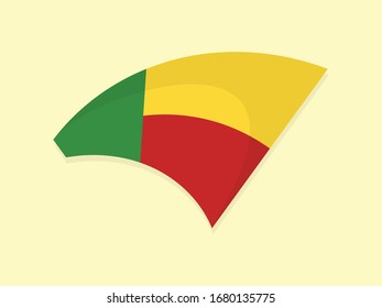Benin national flag simple vector design 