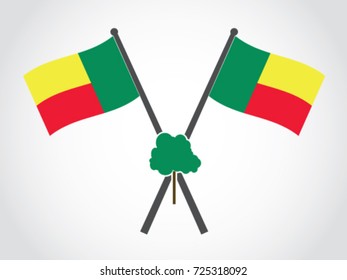 Benin Republic Emblem Jungle Tree