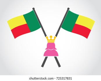 Benin Republic Emblem Queen