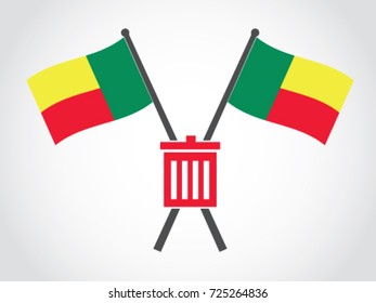 Benin Republic Emblem Trash