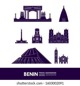 Benin travel destination grand vector illustration. 