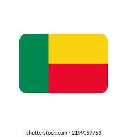 Benin vector flag isolated on white background
