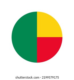 Benin vector flag isolated on white background