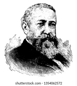 Benjamin Harrison, 1833-1901, he was an American politician, lawyer, United States senator from Indiana, and 23rd president of the United States from 1889 to 1893, vintage