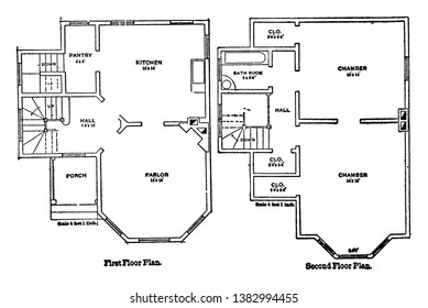 The Bennett Floor Plans,  Coleman Homes Countryside Collection,  a single-story flowing floor plan, featuring a gourmet kitchen, vintage line drawing or engraving illustration. svg