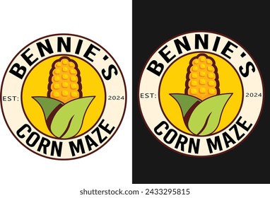 Bennie's corn maze t shirt design