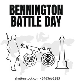 bennington battle day background for web banner design