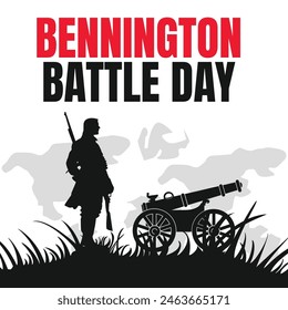 bennington battle day background for web banner design 