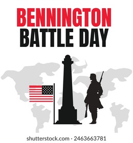 bennington battle day social media post banner background