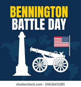 bennington battle day for vector background