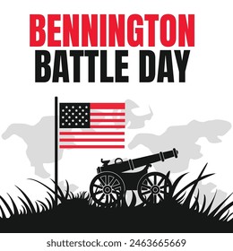 bennington battle day for vector background