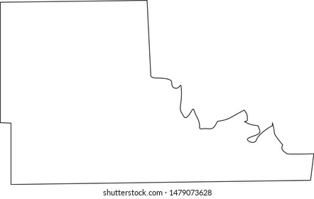 Benson County Map in the state of North Dakota