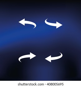Bent arrow icon. Left and right.