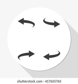 Bent arrow icon. Left and right.