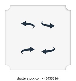 Bent arrow icon. Left and right.