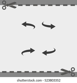 Bent arrow icon. Left and right.
