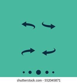 Bent arrow icon. Left and right.