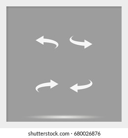 Bent arrow icon. Left and right.