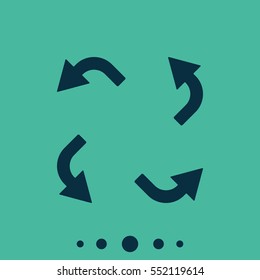 Bent arrows icon.