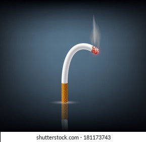 bent cigarette meaning impotence