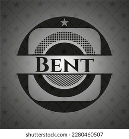 Bent dark emblem. Retro. Vector Illustration. Detailed. 