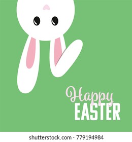 with a bent ear and greeting text