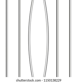 Bent Jail  Bars Isolated Vector . Escape Concept 