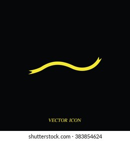 Bent ribbon icon.