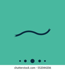 Bent ribbon icon.