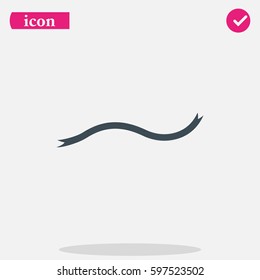Bent ribbon icon.