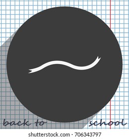 Bent ribbon icon.