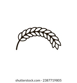 Bent spikelet. A semicircular curved shape.