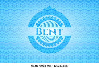 Bent water concept badge.