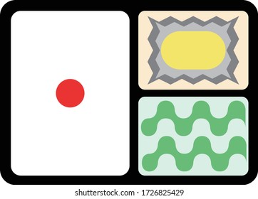 Ilustración de iconos de color de la caja de Bento Bento