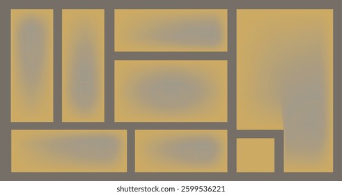 Bento box. Modular shapes and bento grid. Y2K trendy geometry futuristic shape bento design. Modular UI UX template. flat vector illustration.	

