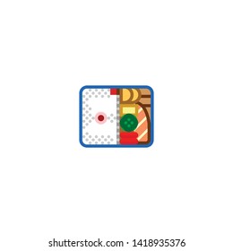 Bento Box Vector Icon, Isolated Emoji, Emoticon